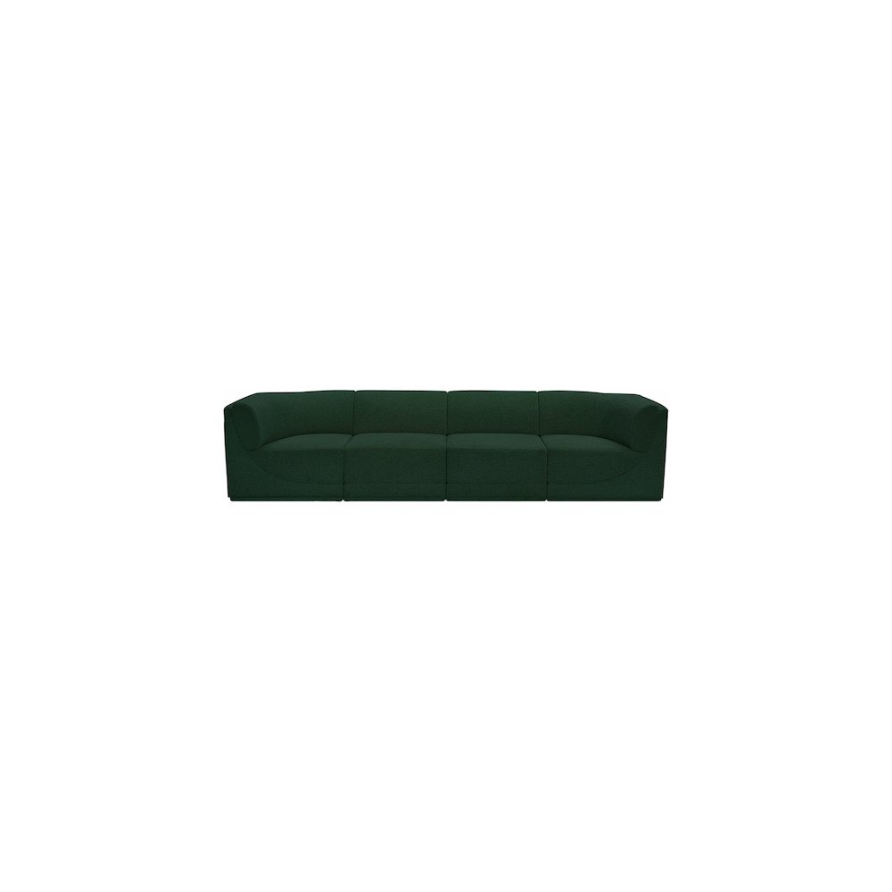 Ollie Green Boucle Fabric Modular Sofa. Picture 5
