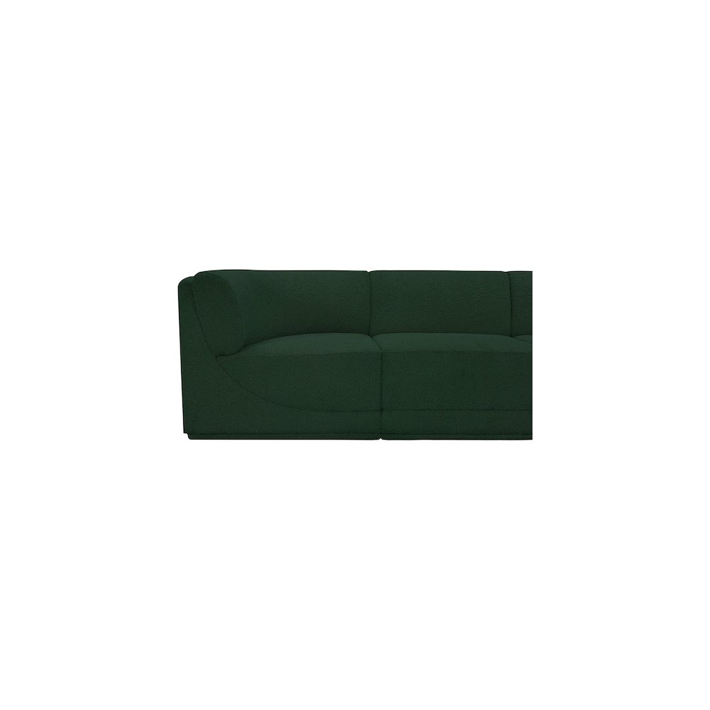 Ollie Green Boucle Fabric Modular Sofa. Picture 8
