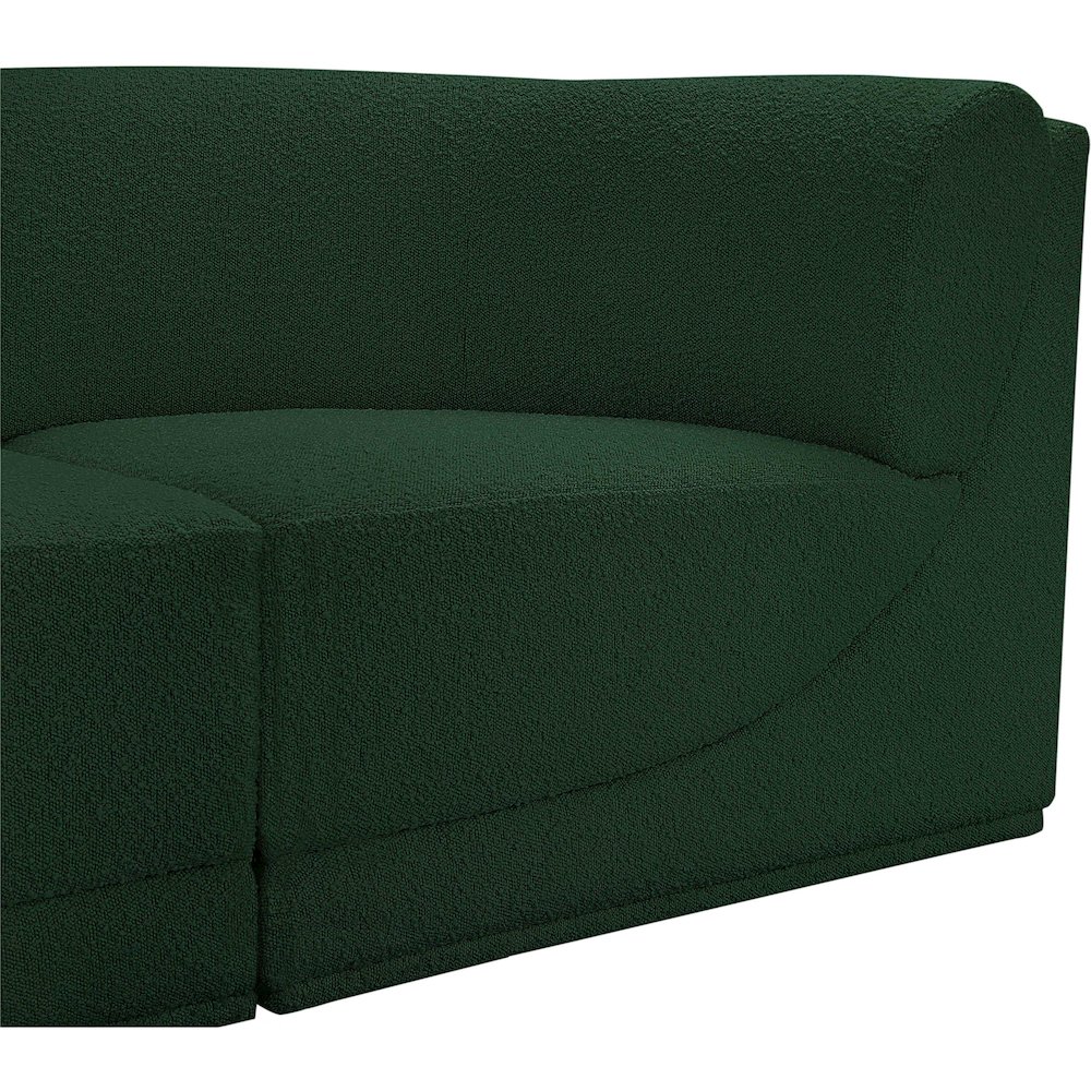 Ollie Green Boucle Fabric Modular Sofa. Picture 9