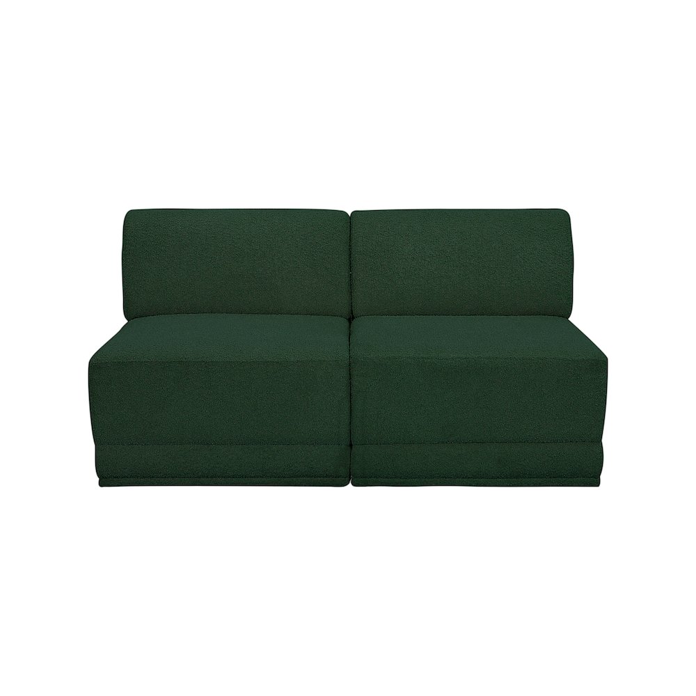 Ollie Green Boucle Fabric Modular Sofa. Picture 4