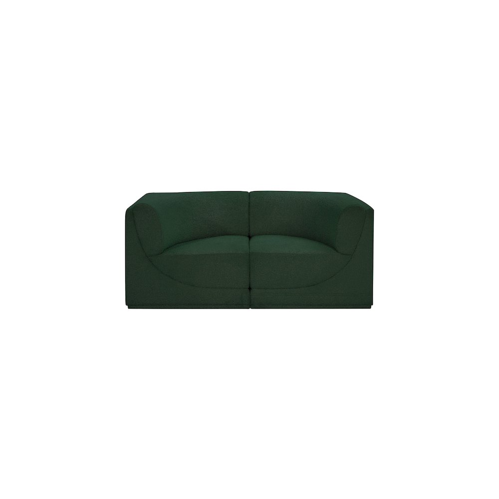 Ollie Green Boucle Fabric Modular Sofa. Picture 5