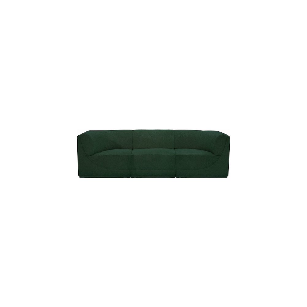 Ollie Green Boucle Fabric Modular Sofa. Picture 5