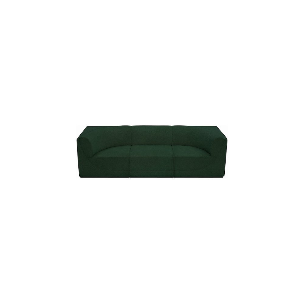 Ollie Green Boucle Fabric Modular Sofa. Picture 6