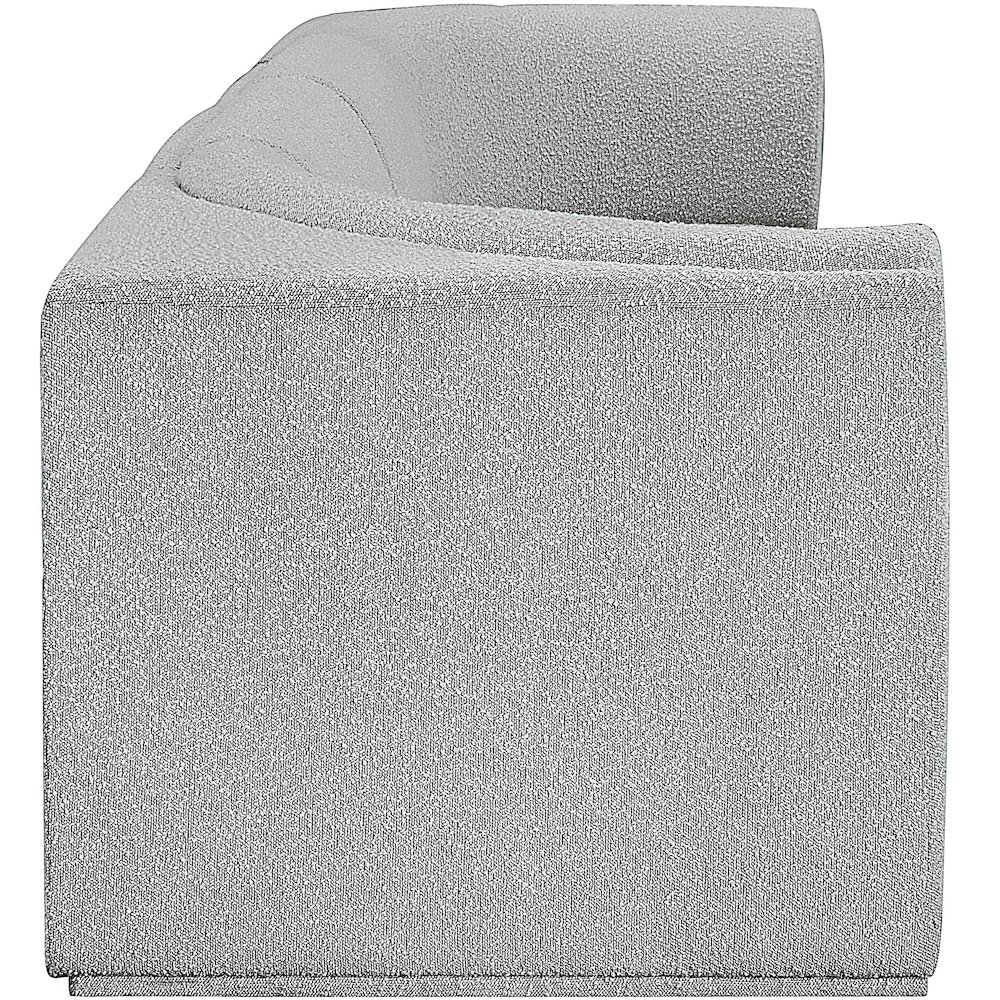 Ollie Grey Boucle Fabric Modular Sofa. Picture 7