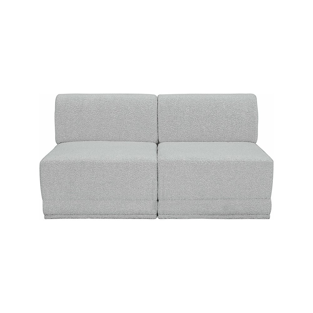 Ollie Grey Boucle Fabric Modular Sofa. Picture 4