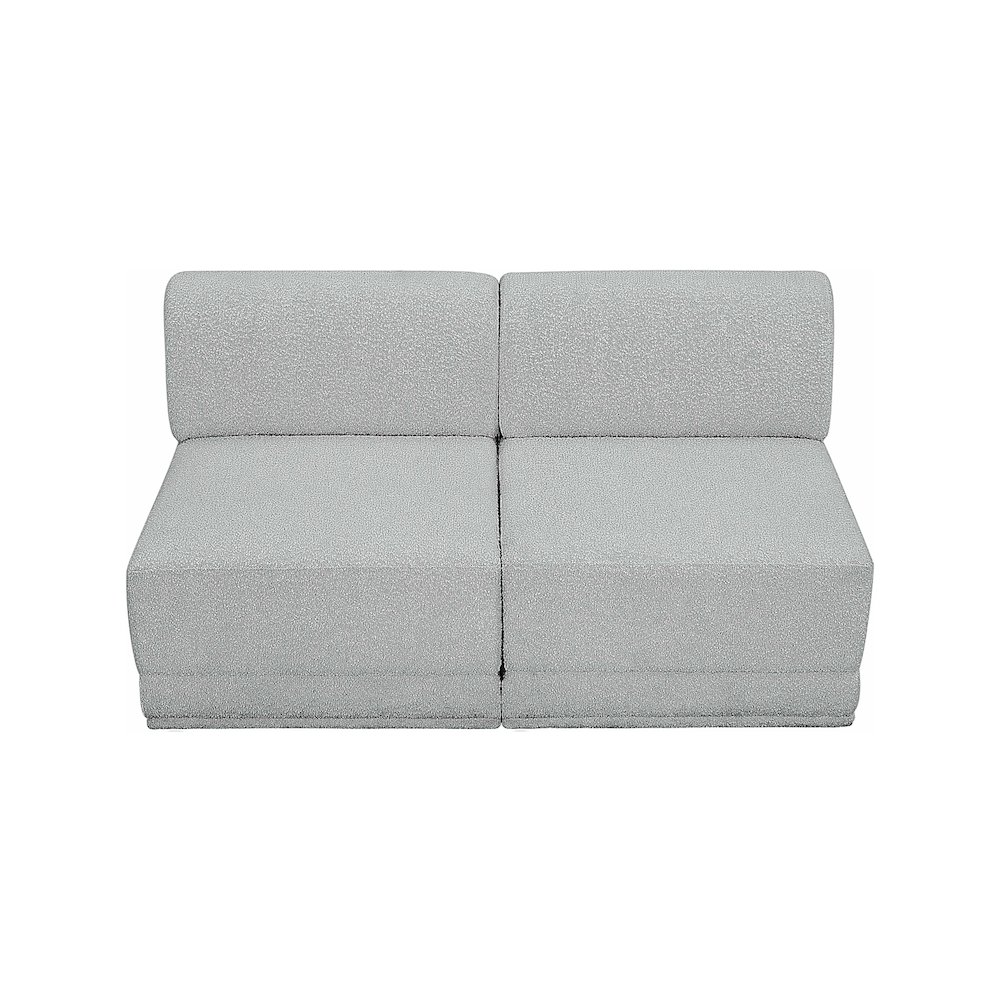 Ollie Grey Boucle Fabric Modular Sofa. Picture 5
