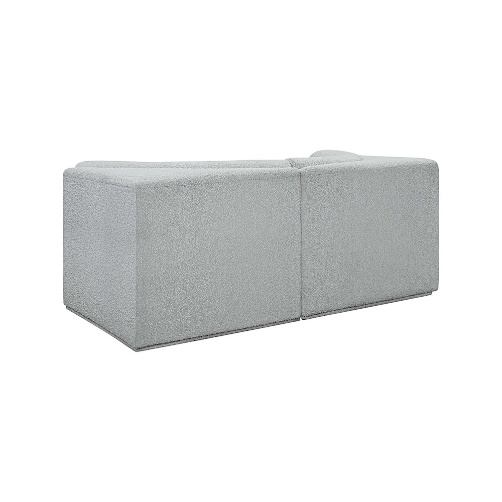 Ollie Grey Boucle Fabric Modular Sofa. Picture 4