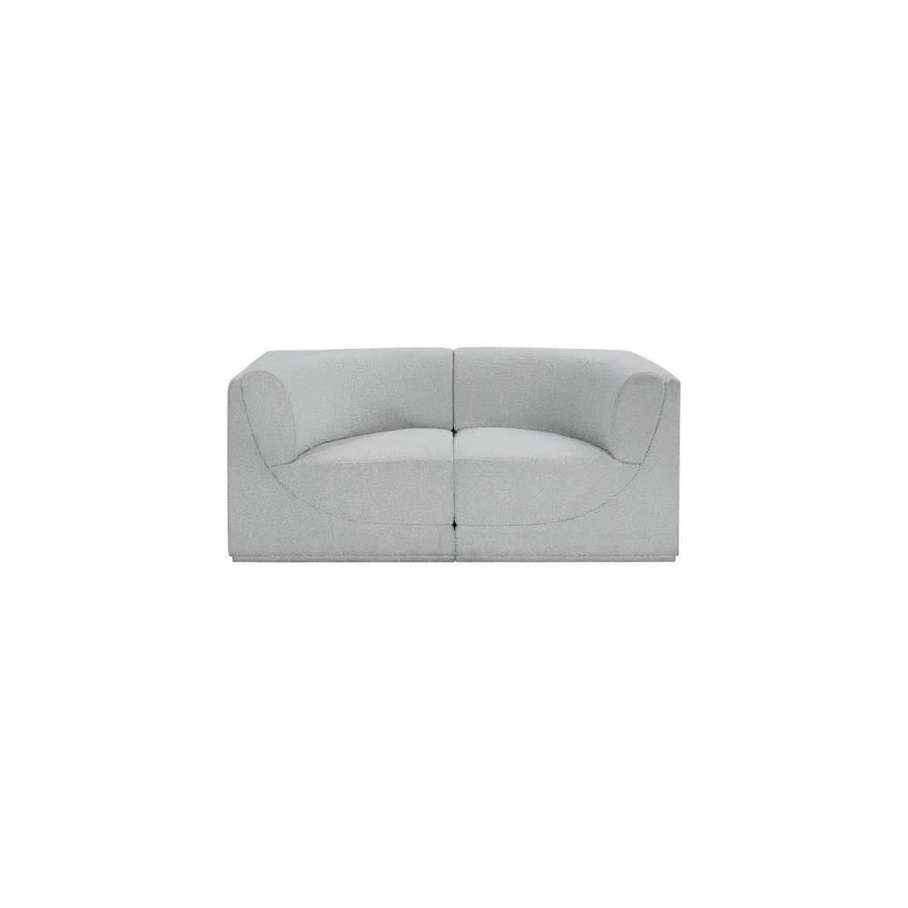 Ollie Grey Boucle Fabric Modular Sofa. Picture 5
