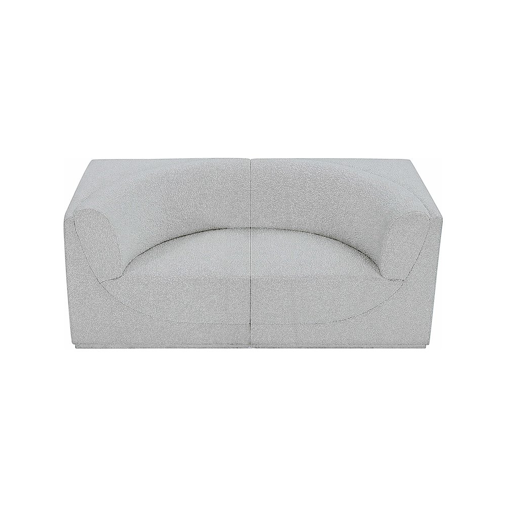 Ollie Grey Boucle Fabric Modular Sofa. Picture 6