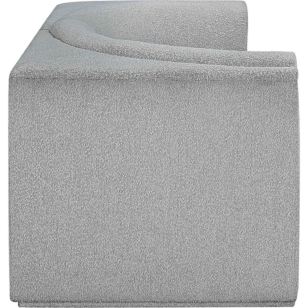 Ollie Grey Boucle Fabric Modular Sofa. Picture 7