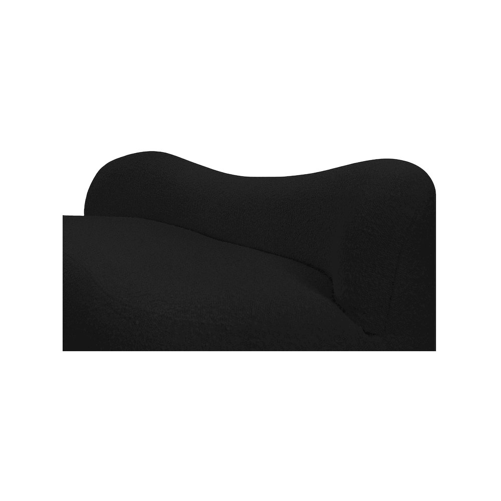 Flair Black Boucle Fabric Bench. Picture 8