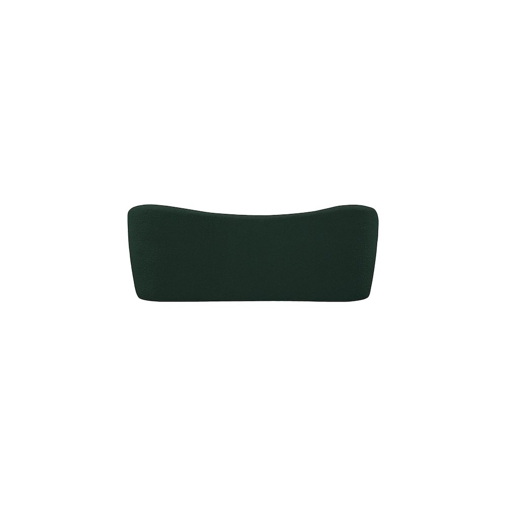 Flair Green Boucle Fabric Bench. Picture 3