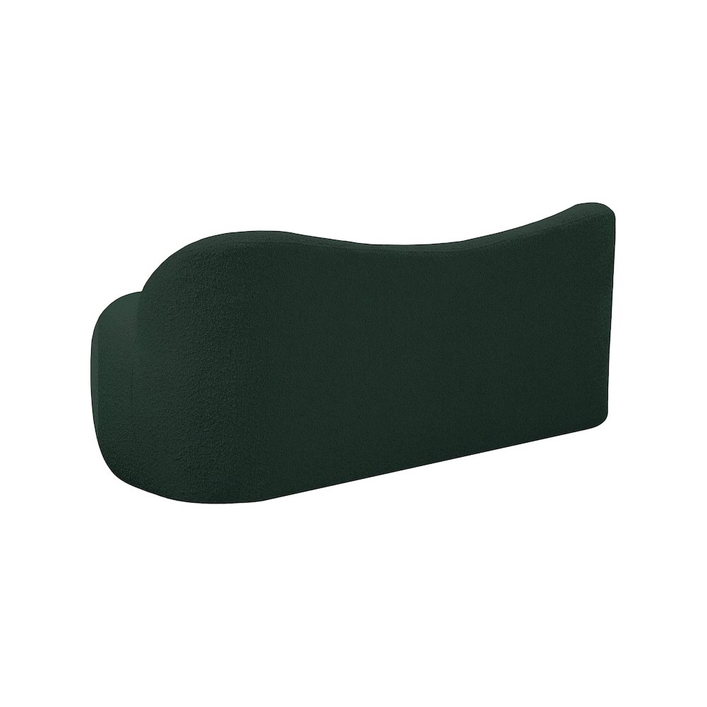 Flair Green Boucle Fabric Bench. Picture 4