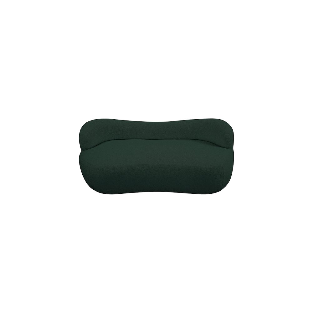 Flair Green Boucle Fabric Bench. Picture 6