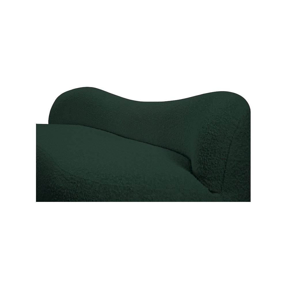 Flair Green Boucle Fabric Bench. Picture 8