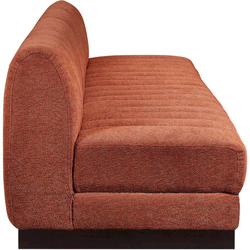 Quinn Cognac Chenille Fabric Modular Sofa. Picture 7