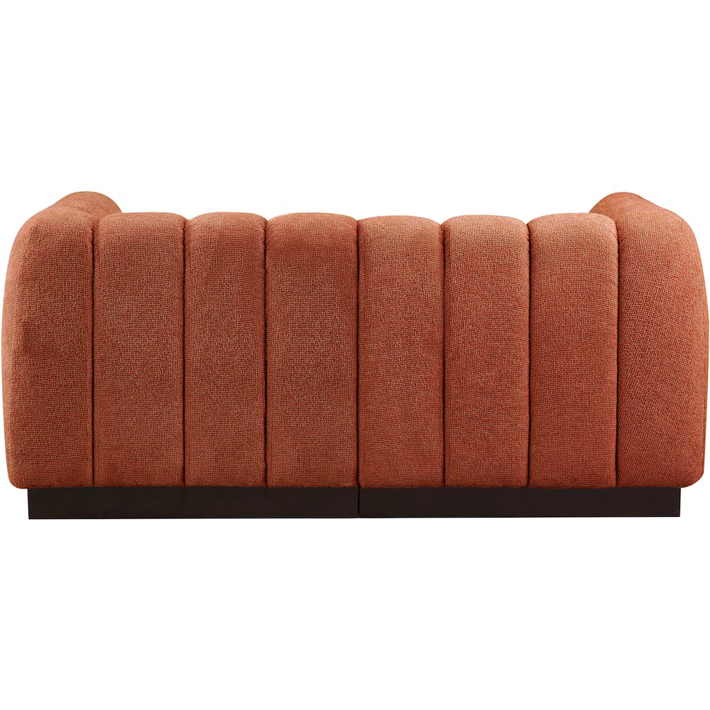 Quinn Cognac Chenille Fabric Modular Sofa. Picture 3