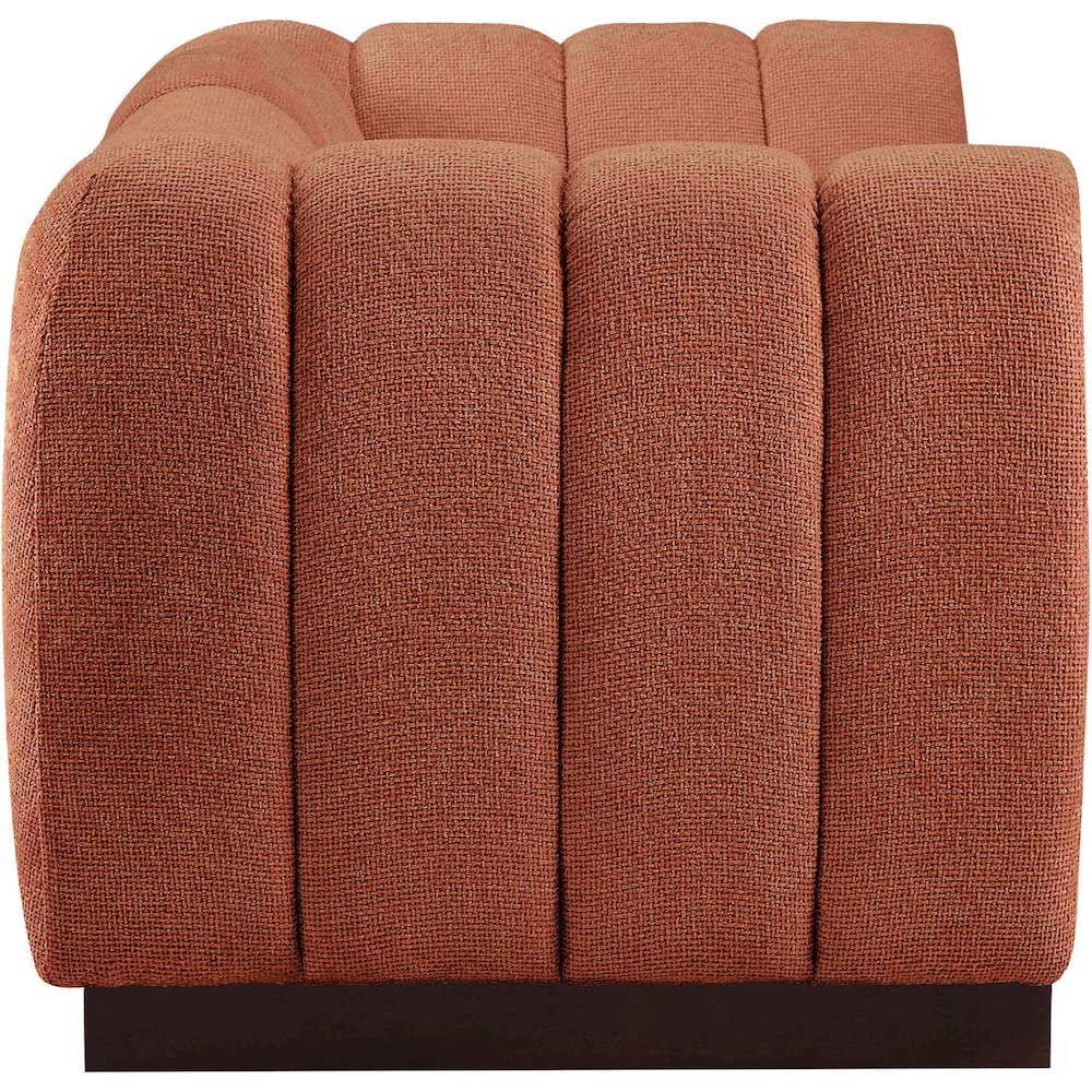Quinn Cognac Chenille Fabric Modular Sofa. Picture 7