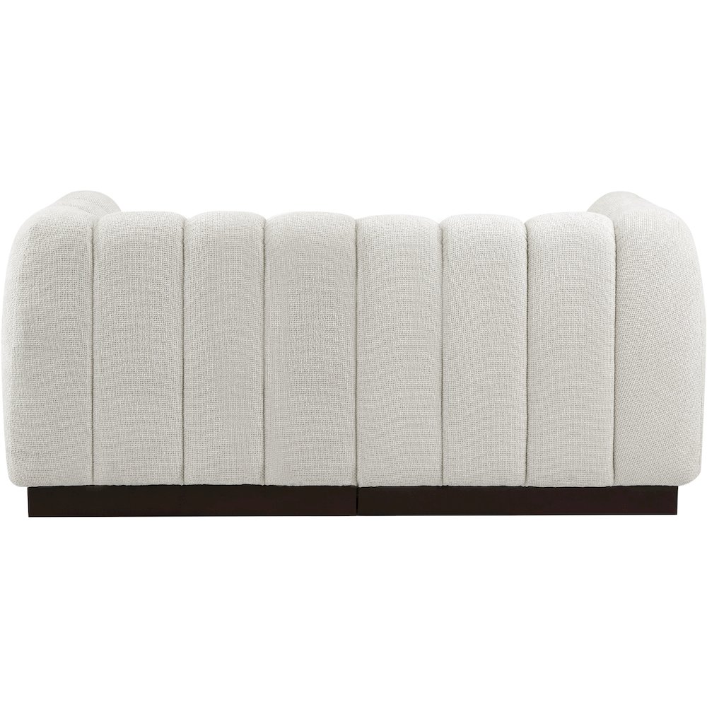 Quinn Cream Chenille Fabric Modular Sofa. Picture 3