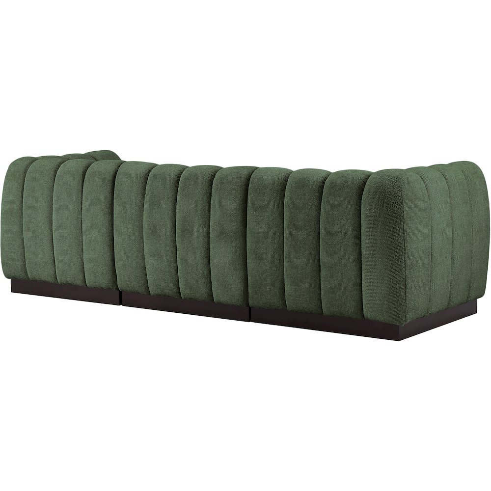 Quinn Green Chenille Fabric Modular Sofa. Picture 6