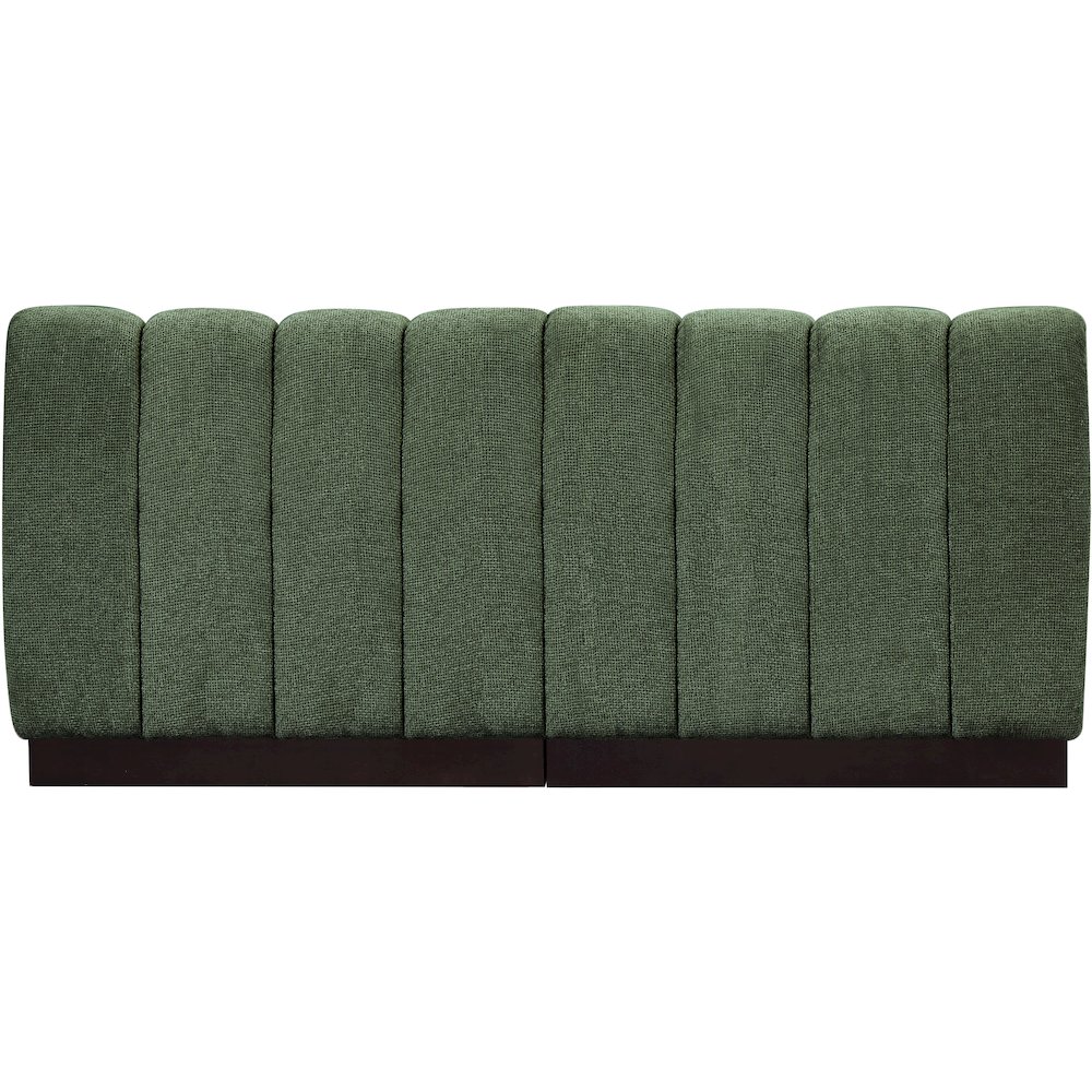 Quinn Green Chenille Fabric Modular Sofa. Picture 3