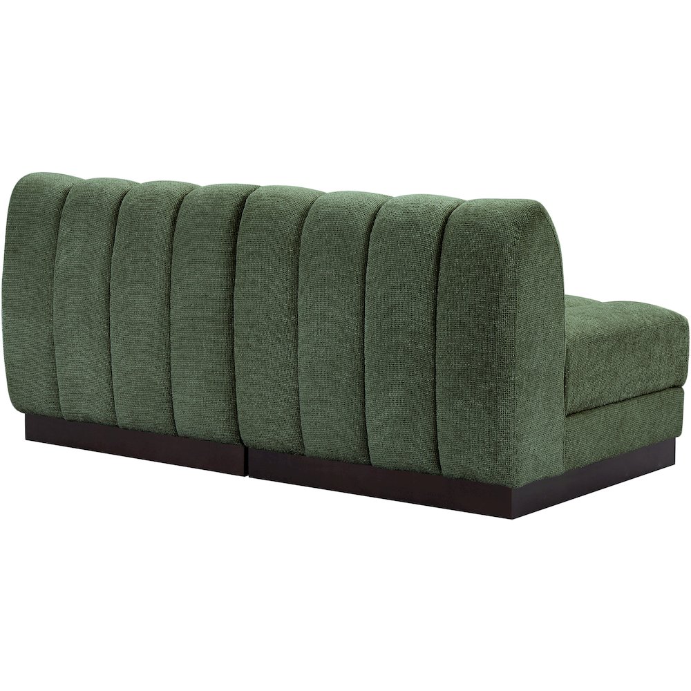 Quinn Green Chenille Fabric Modular Sofa. Picture 6
