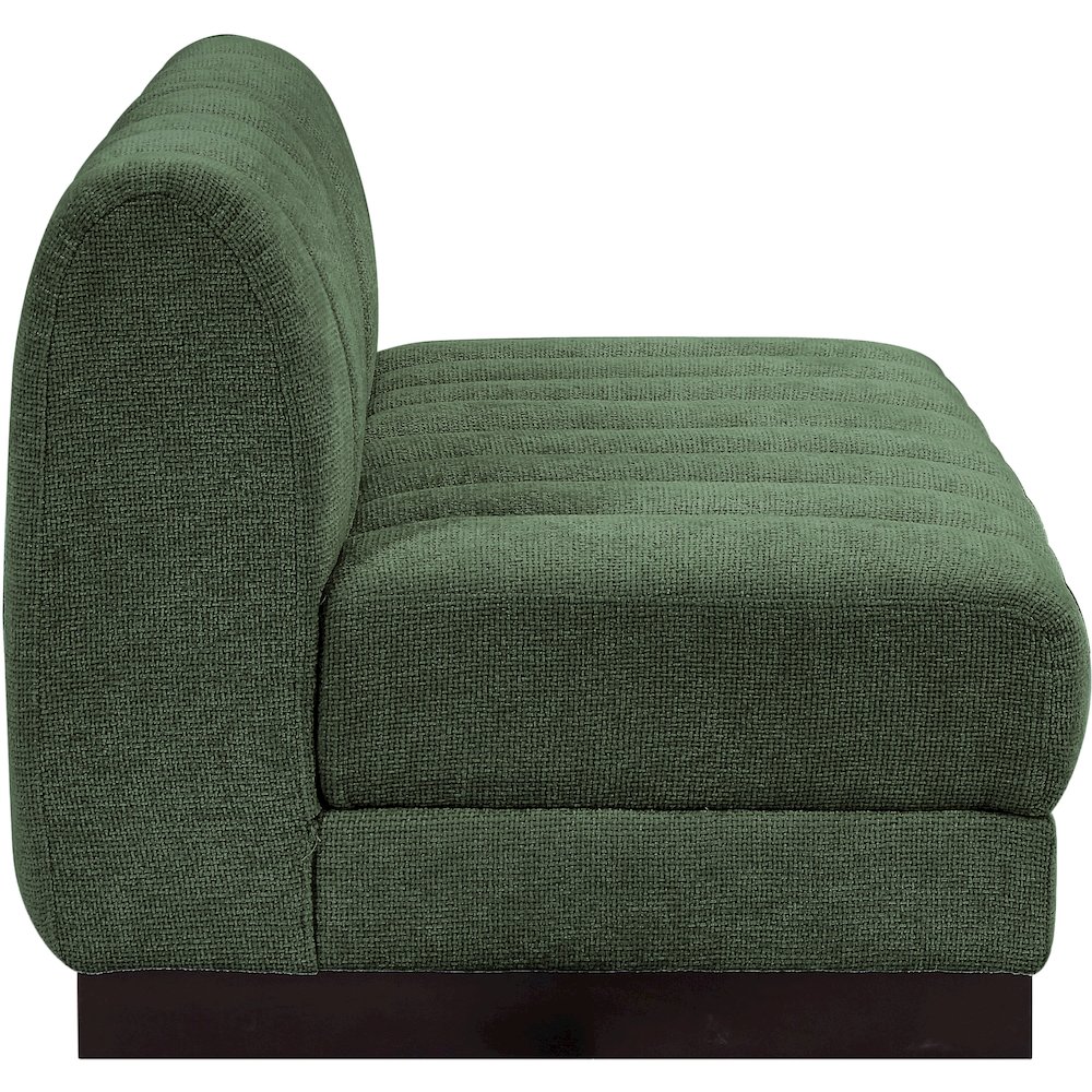 Quinn Green Chenille Fabric Modular Sofa. Picture 7