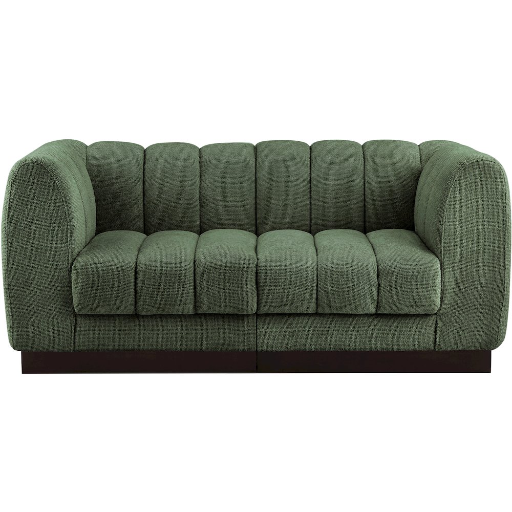 Quinn Green Chenille Fabric Modular Sofa. Picture 4