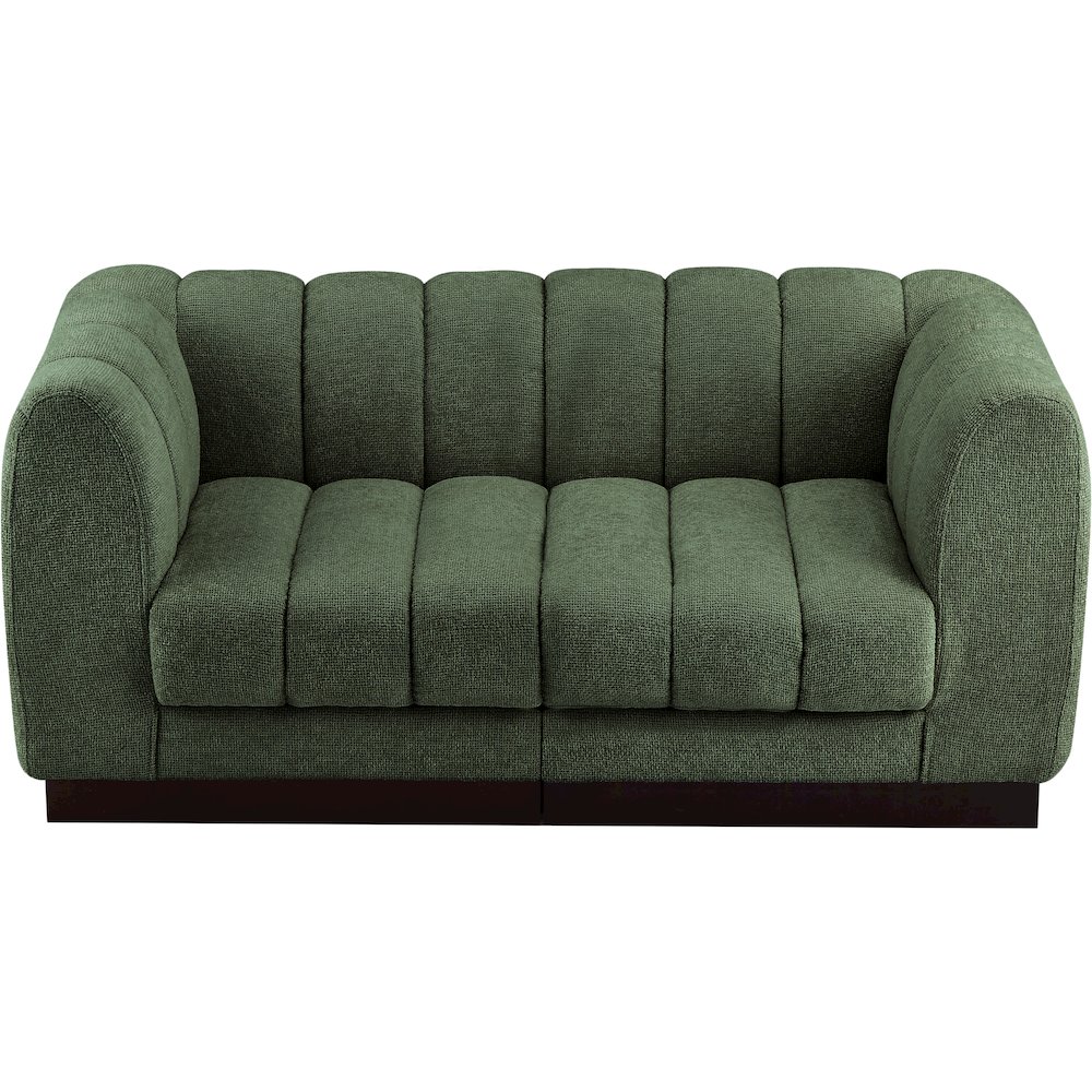 Quinn Green Chenille Fabric Modular Sofa. Picture 5