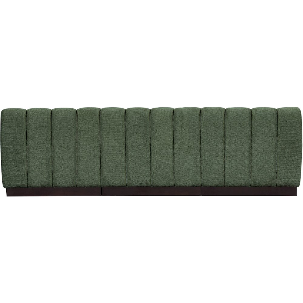 Quinn Green Chenille Fabric Modular Sofa. Picture 3