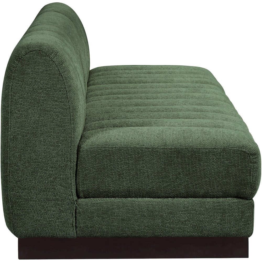 Quinn Green Chenille Fabric Modular Sofa. Picture 7