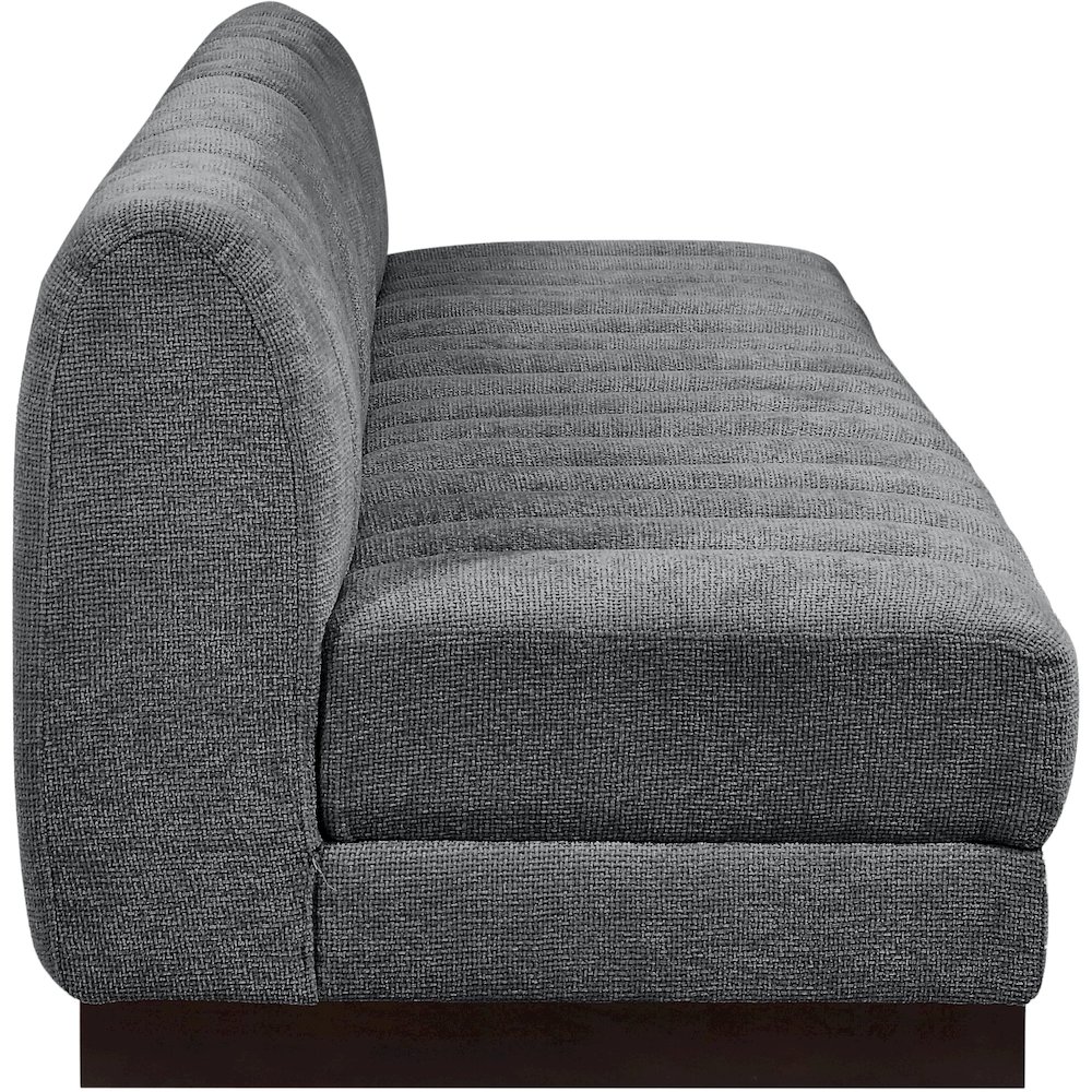 Quinn Grey Chenille Fabric Modular Sofa. Picture 7