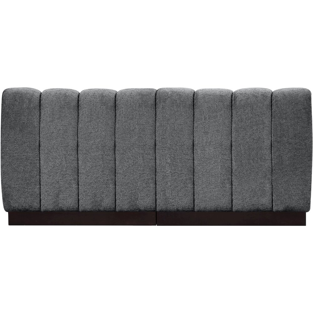 Quinn Grey Chenille Fabric Modular Sofa. Picture 3