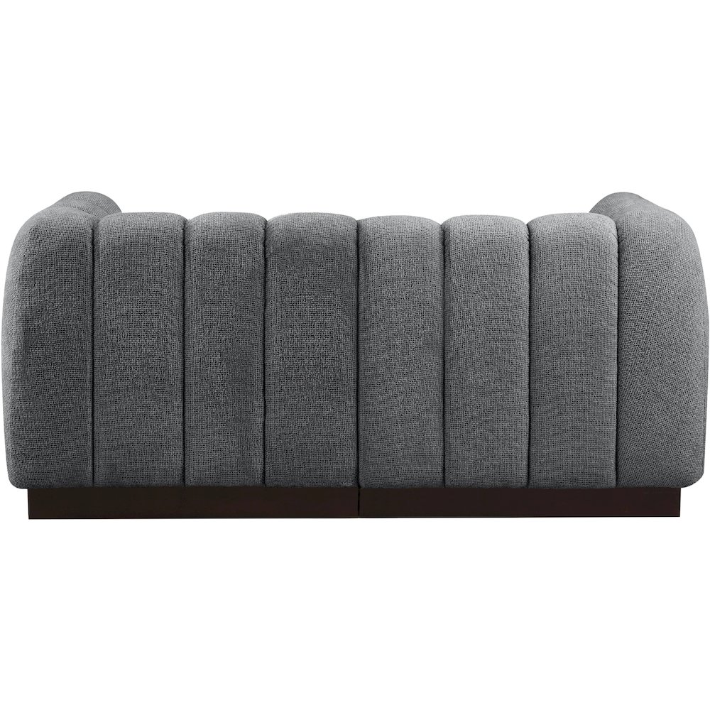 Quinn Grey Chenille Fabric Modular Sofa. Picture 3