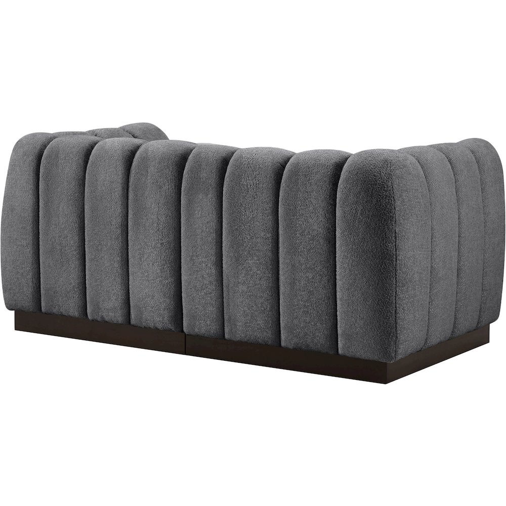 Quinn Grey Chenille Fabric Modular Sofa. Picture 6