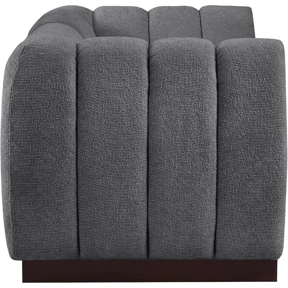 Quinn Grey Chenille Fabric Modular Sofa. Picture 7