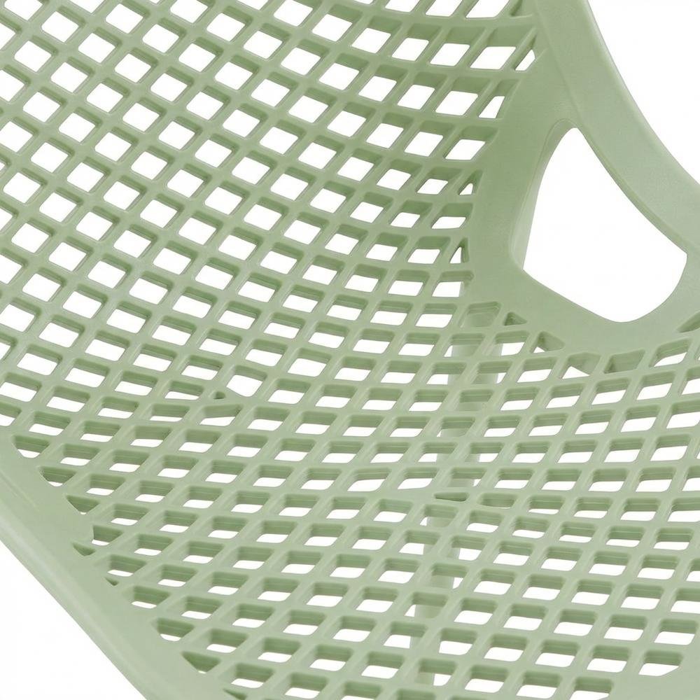 Contemporary Mint Outdoor Dining Chair Set Of 4 With Protective Finish. Picture 5
