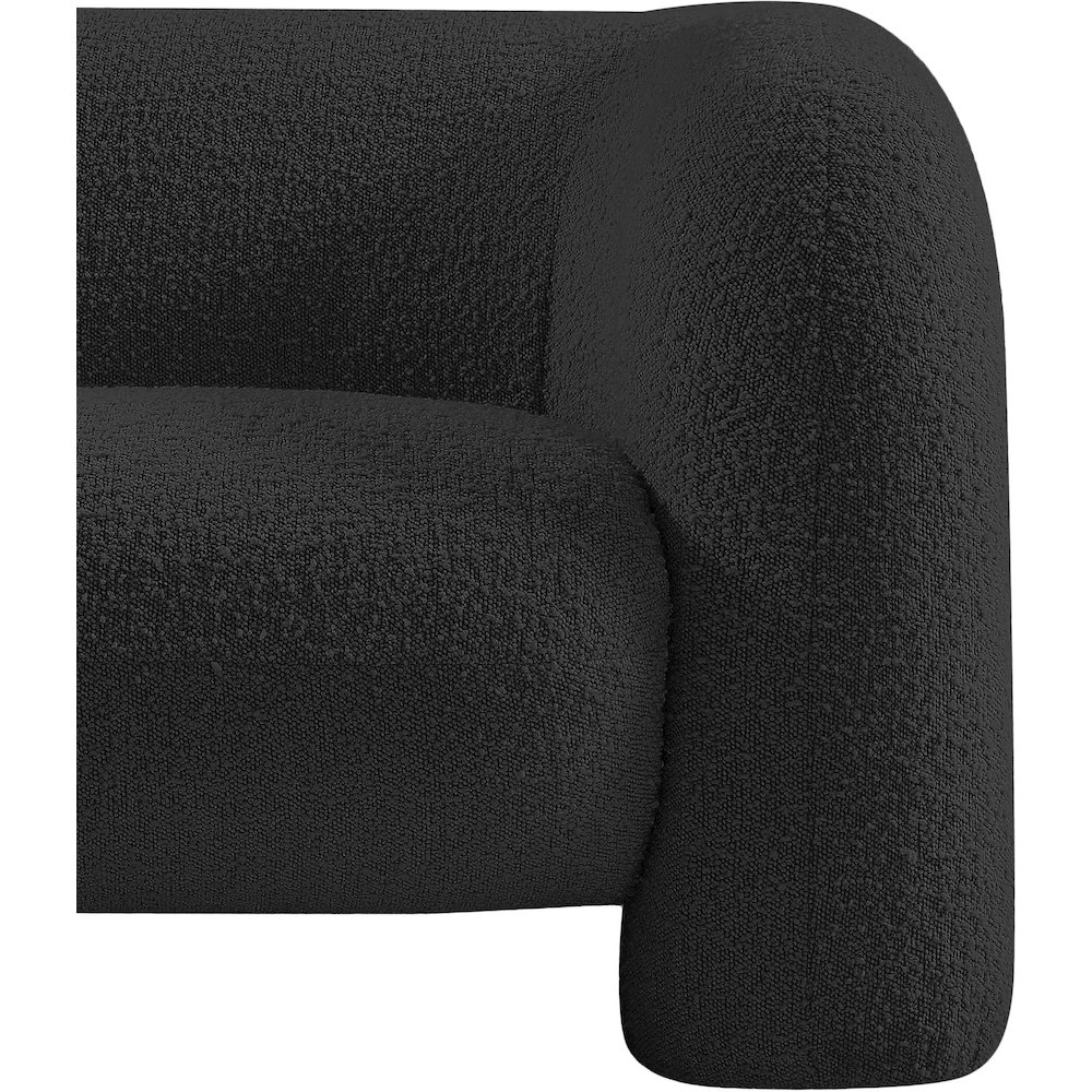 Emory Black Boucle Fabric Chair. Picture 10