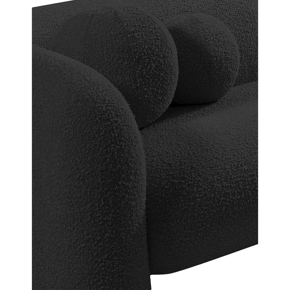 Emory Black Boucle Fabric Chair. Picture 12
