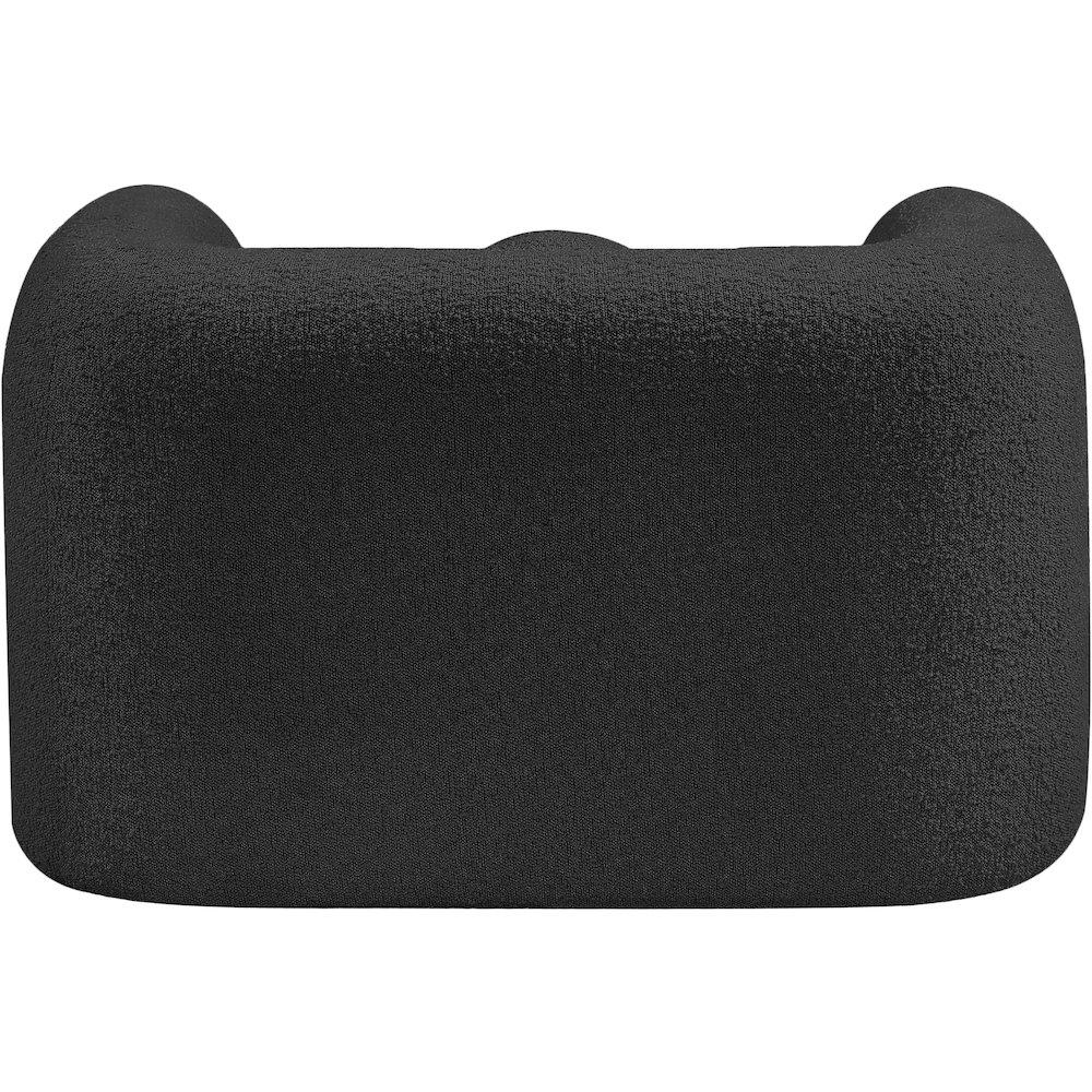 Emory Black Boucle Fabric Chair. Picture 3