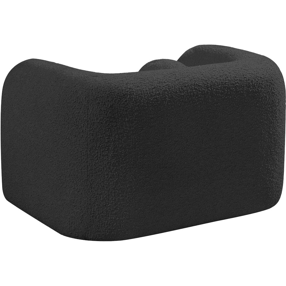 Emory Black Boucle Fabric Chair. Picture 7