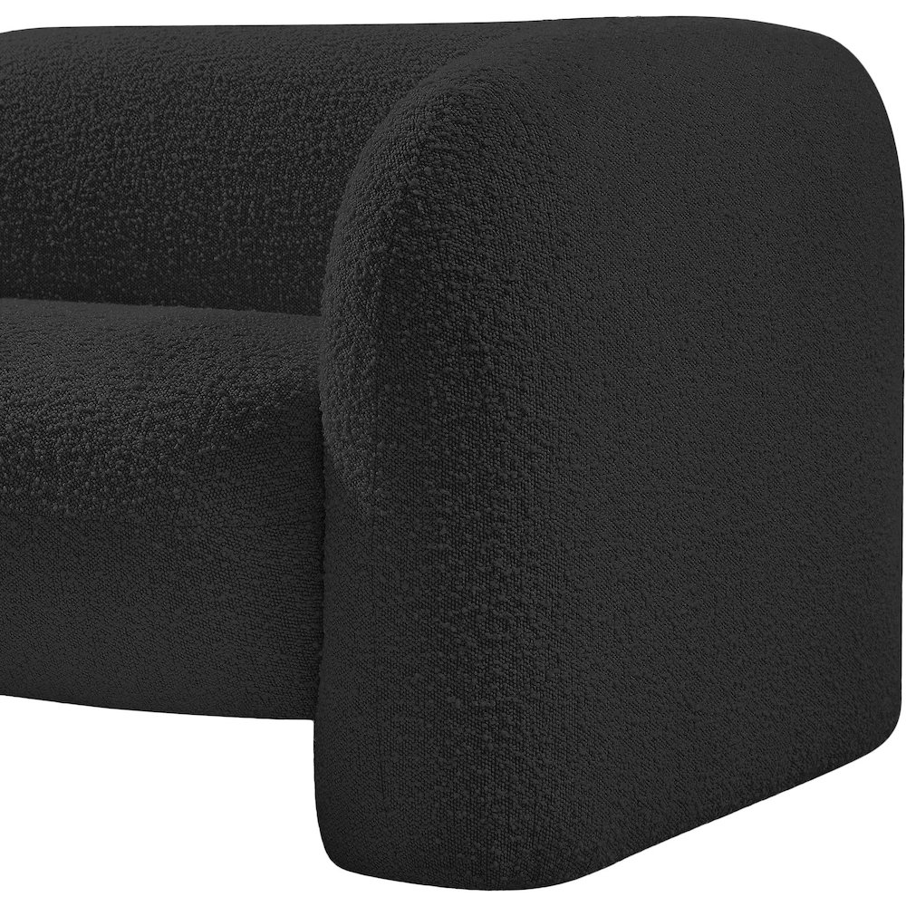Emory Black Boucle Fabric Chair. Picture 8
