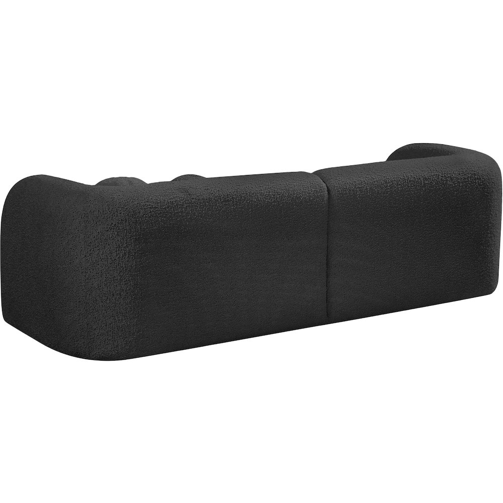 Emory Black Boucle Fabric Sofa. Picture 7