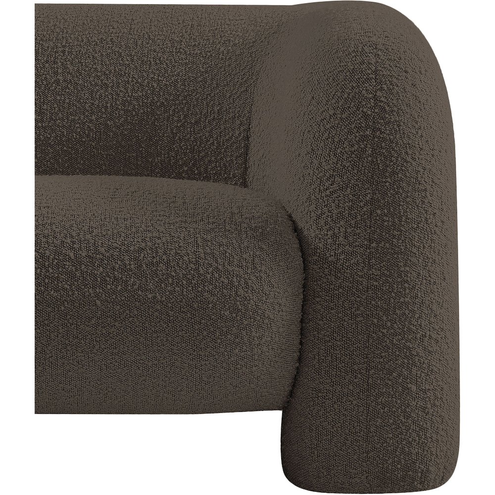 Emory Brown Boucle Fabric Chair. Picture 10