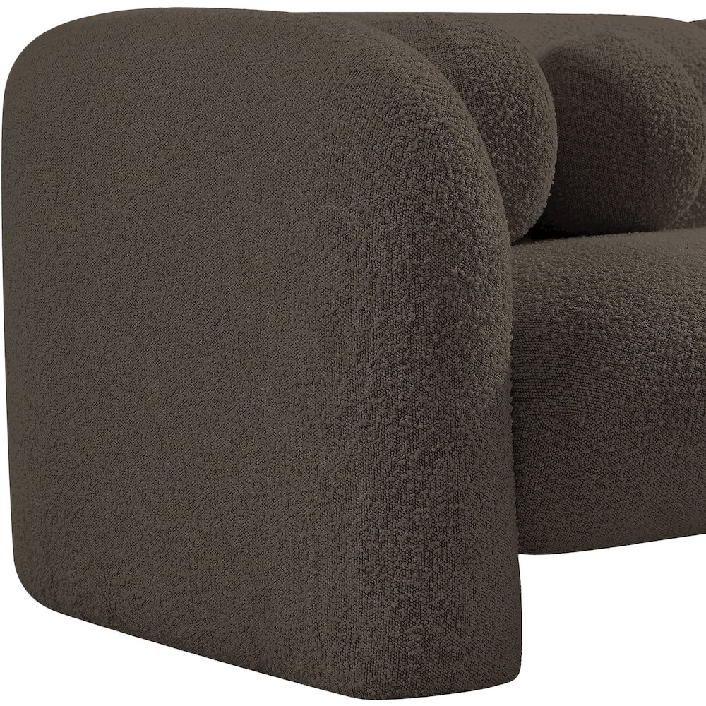 Emory Brown Boucle Fabric Chair. Picture 11