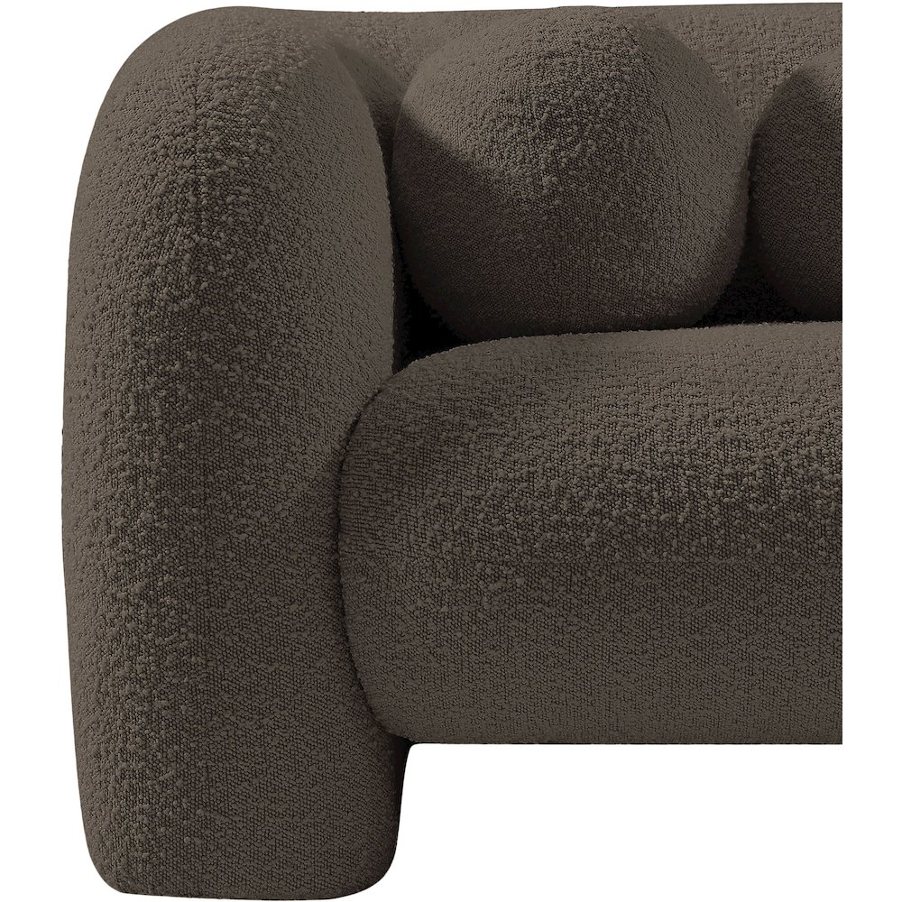 Emory Brown Boucle Fabric Chair. Picture 13