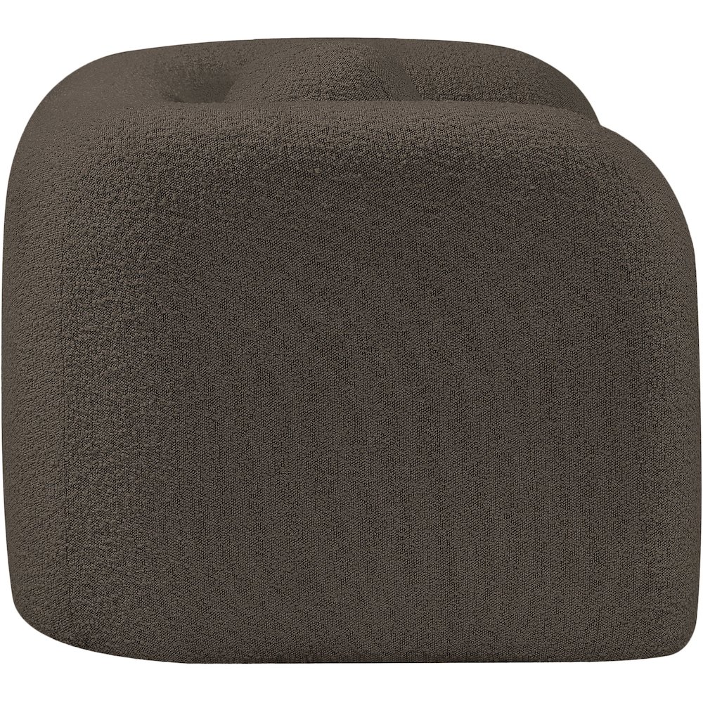 Emory Brown Boucle Fabric Chair. Picture 6