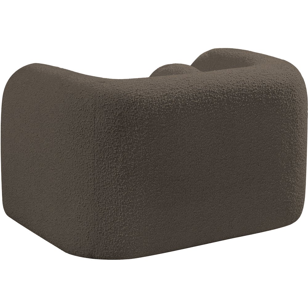Emory Brown Boucle Fabric Chair. Picture 7