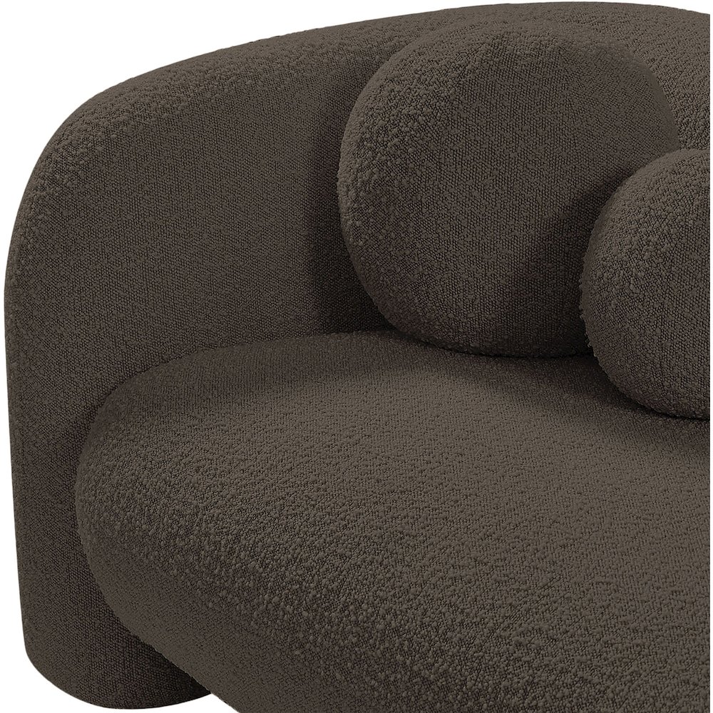 Emory Brown Boucle Fabric Chair. Picture 9