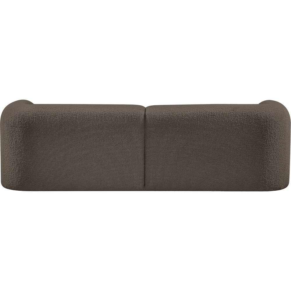 Emory Brown Boucle Fabric Sofa. Picture 3